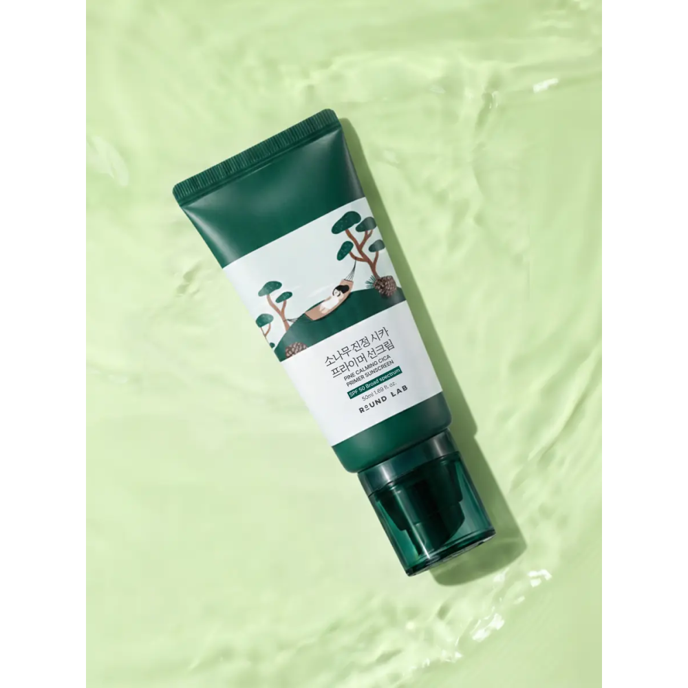 Солнцезащитный крем-праймер для проблемной кожи Round Lab Pine Calming Cica Primer Sunscreen SPF 50+ PA++++ 40 мл