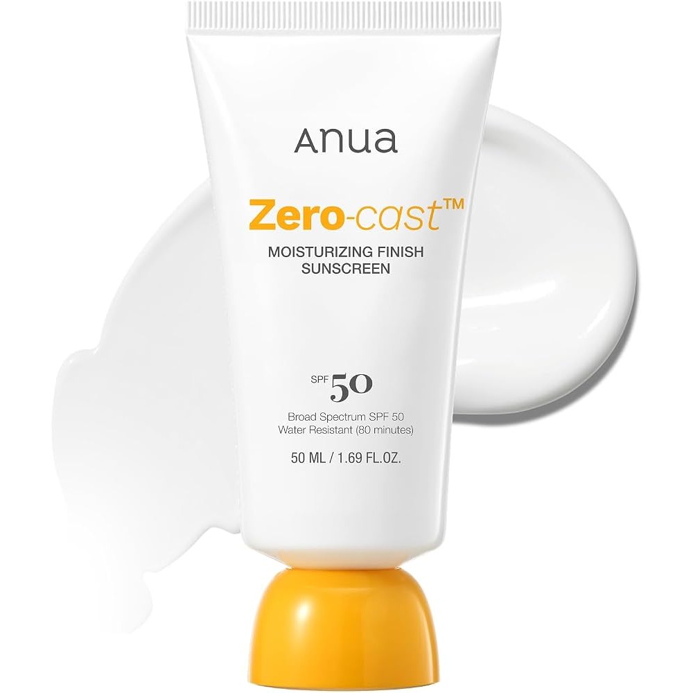 Увлажняющий солнцезащитный крем SPF50 Anua Zero-Cast Moisturizing Finish Sunscreen 50 мл