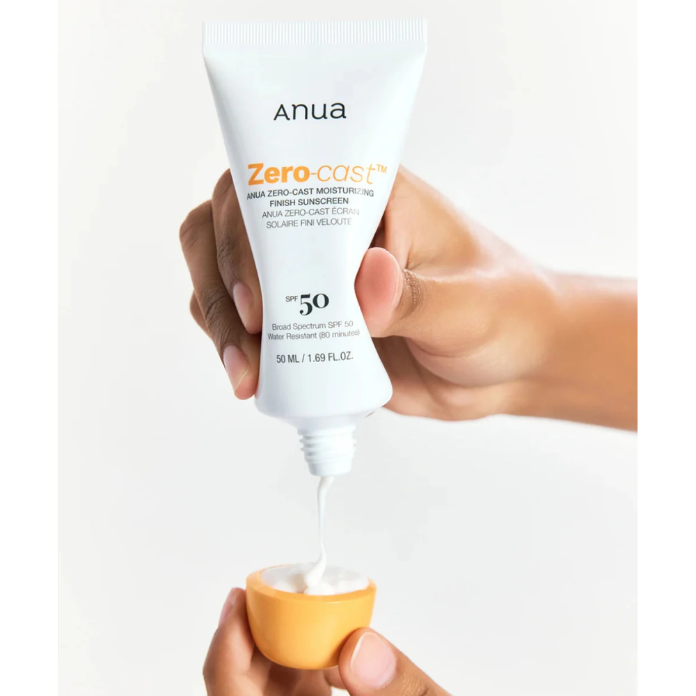 Увлажняющий солнцезащитный крем SPF50 Anua Zero-Cast Moisturizing Finish Sunscreen 50 мл
