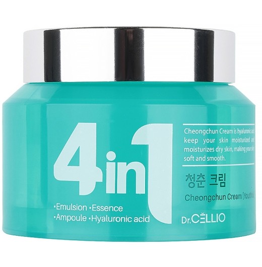 Увлажняющий крем для лица Dr. Cellio Dr.G50 4 in 1 Cheongchun Cream Hyaluronic Acid, 70 мл