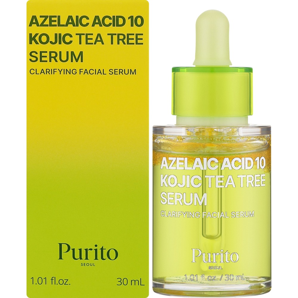 Сыворотка для лица PURITO Azelaic Acid 10 Kojic Tea Tree Serum, 30 мл
