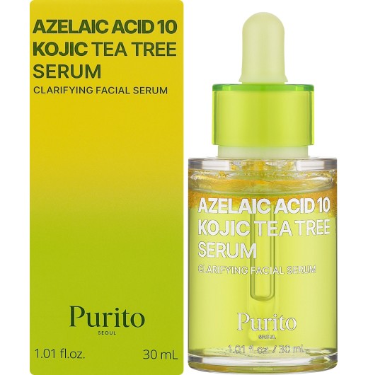 Сыворотка для лица PURITO Azelaic Acid 10 Kojic Tea Tree Serum, 30 мл