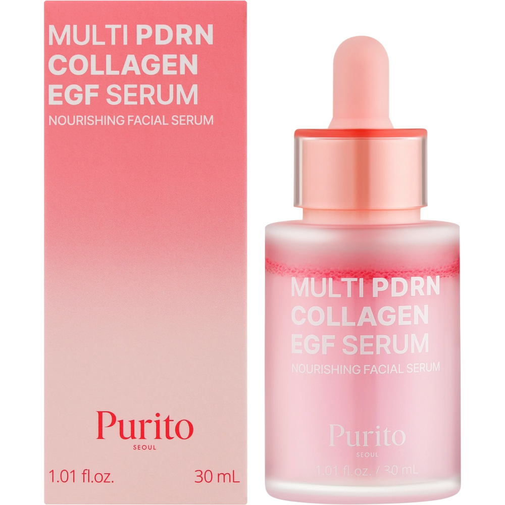 Восстанавливающая сыворотка PURITO Multi PDRN Collagen EGF Serum, 30 мл