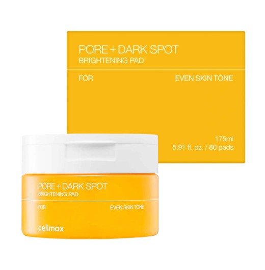 Осветляющие тонер-пэды Celimax Pore+Dark Spot Brightening Pad, 175 мл, 80 шт.