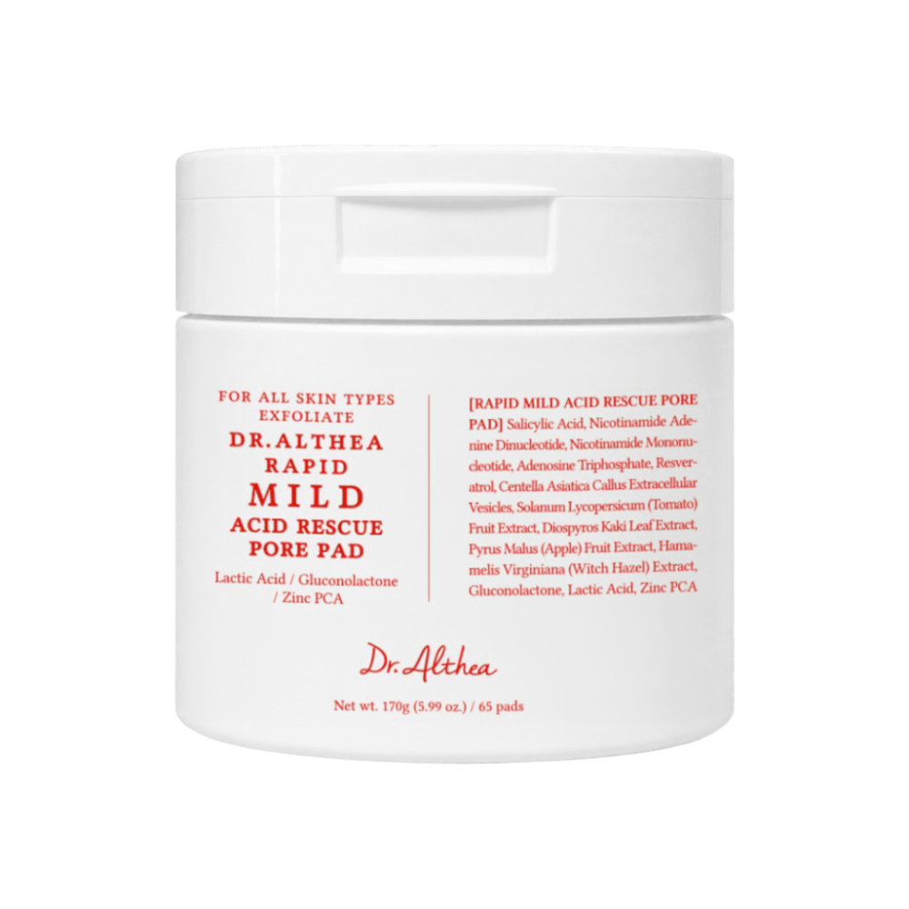 Кислотные пэды Dr. Althea Rapid Mild Acid Rescue Pore Pad, 170 г, 65 шт.