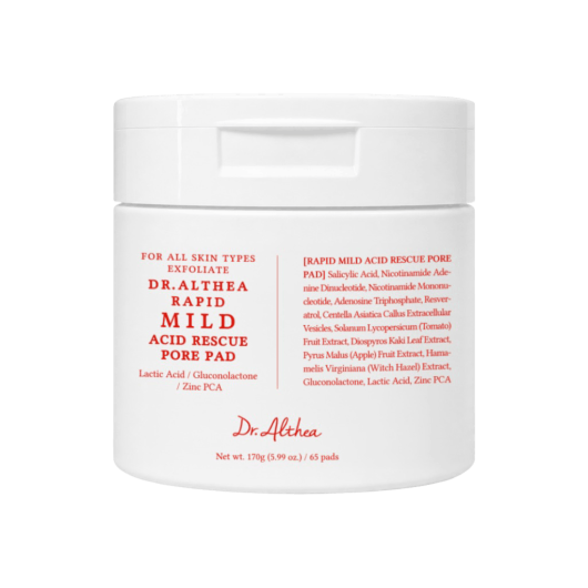 Кислотные пэды Dr. Althea Rapid Mild Acid Rescue Pore Pad, 170 г, 65 шт.