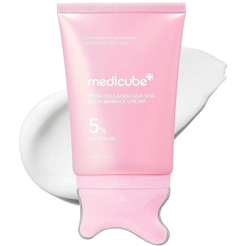 Крем для шеи с гуаша Medicube PDRN Collagen Gua Sha Neck Wrinkle Cream 90 г