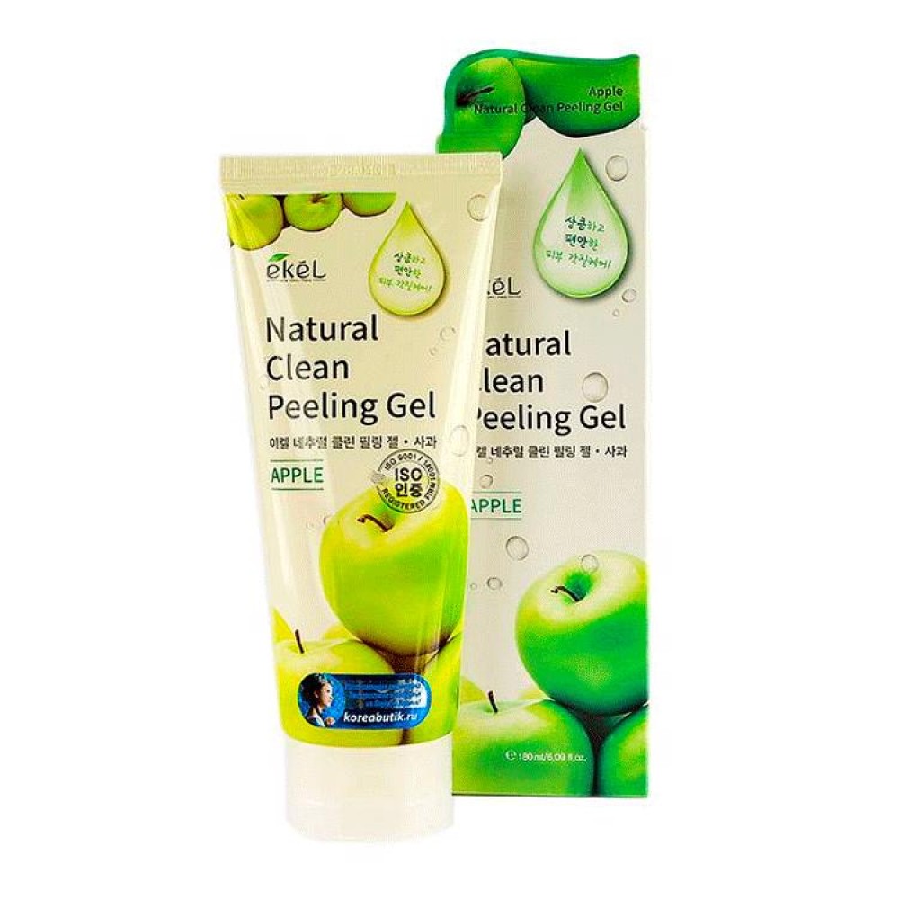 Пилинг-скатка с экстрактом яблока EKEL APPLE NATURAL CLEAN PEELING GEL, 100мл