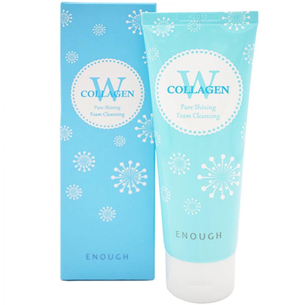 Пенка для умывания Enough W Collagen Pure Shining Foam Cleansing, 100 мл