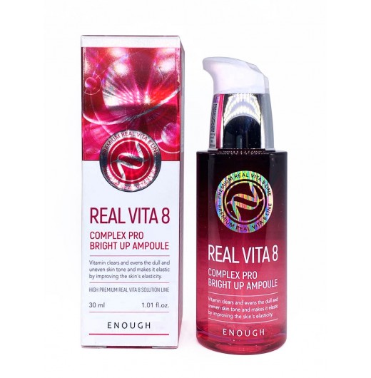 Cыворотка Enough Real Vita 8 Complex Pro Bright up Ampoule 30 мл