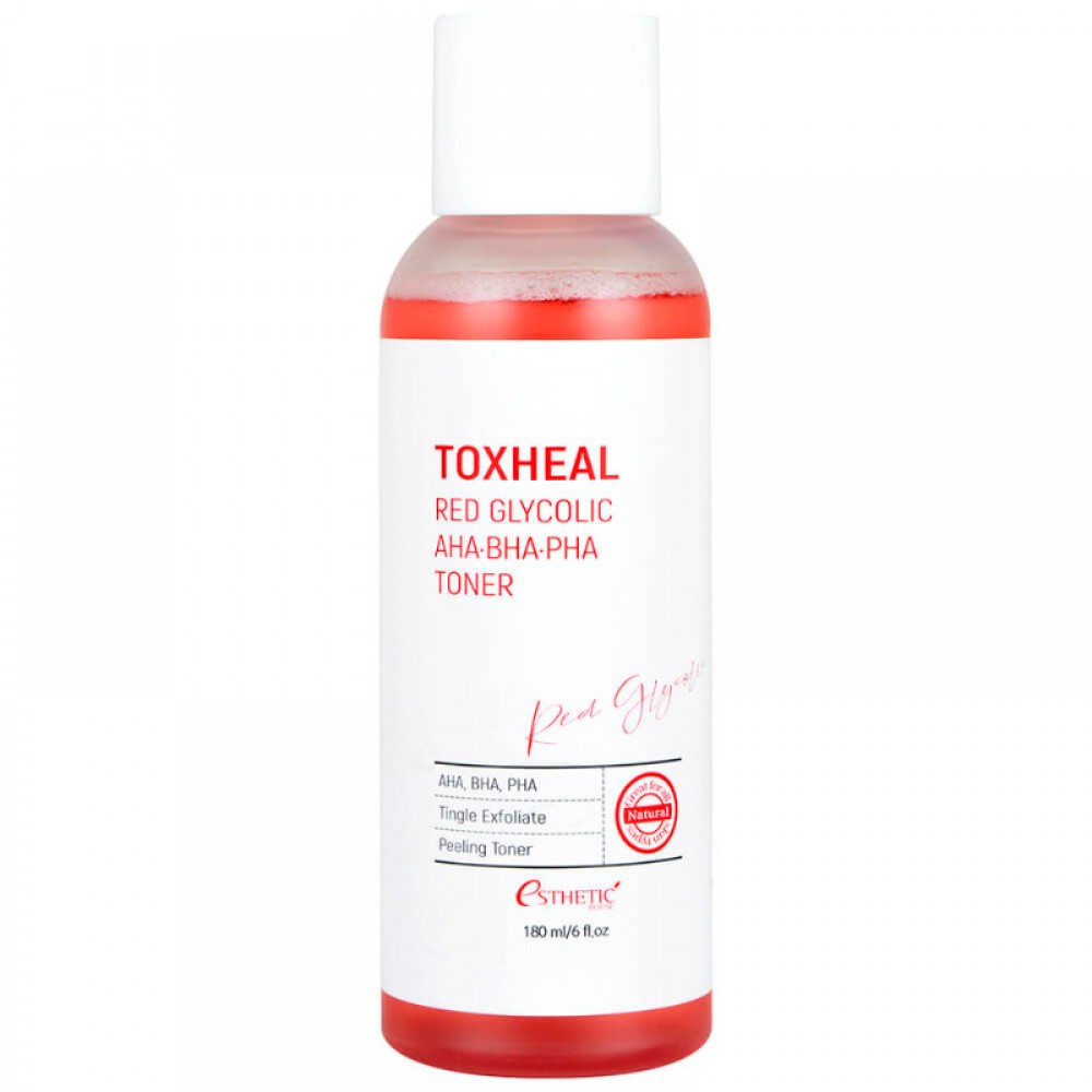 Тонер с гликолевой кислотой Esthetic House Toxheal Red Glycolic AHA-BHA-PHA Toner, 180мл