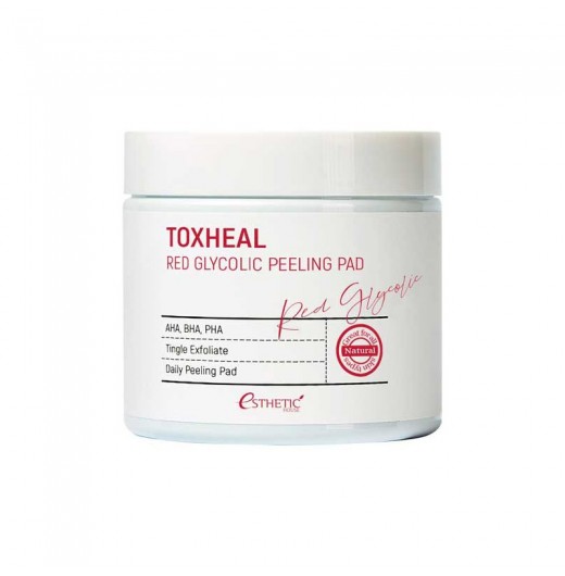 Пилинг-диски для лица с гликолевой кислотой Esthetic House Toxheal Red Glycolic Peeling Pad, 100шт