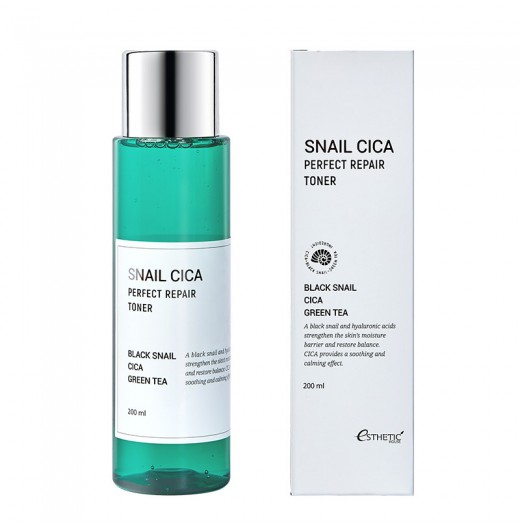 Восстанавливающий тонер ESTHETIC HOUSE Snail Cica Perfect Repair Toner, 200 мл