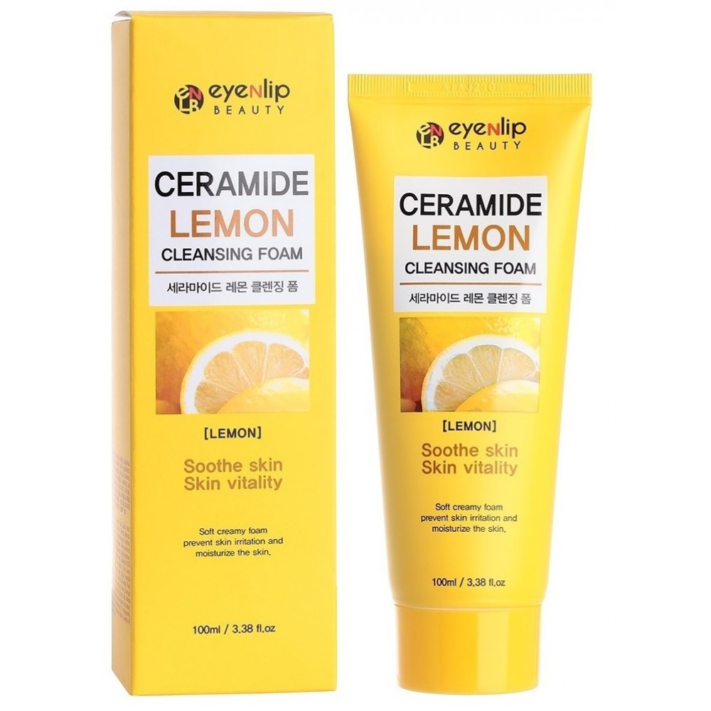 Пенка для умывания с лимоном EYENLIP Ceramide LEMON Cleansing Foam, 100 мл