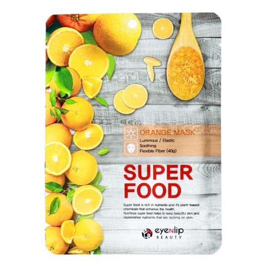 Тканевая маска с экстрактом апельсина Eyenlip Super Food Orange Mask