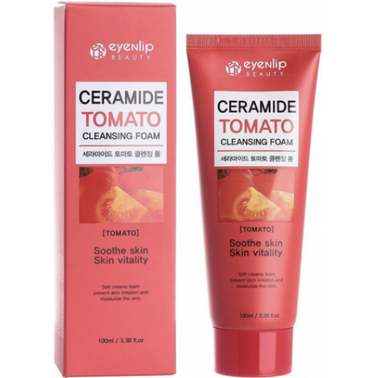 Очищающая пенка с керамидами и экстрактом томата EYENLIP Ceramide Tomato Cleansing Foam