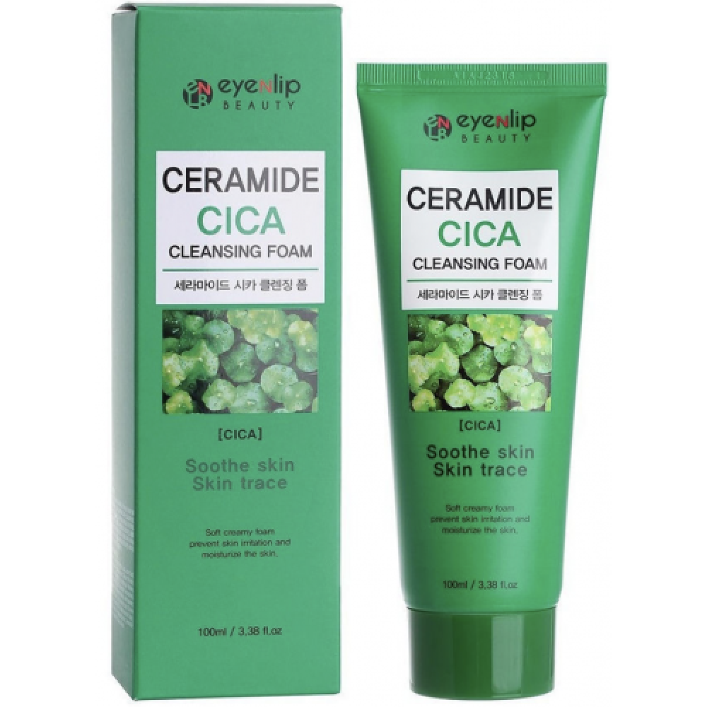 Пенка для умывания с центеллой EYENLIP Ceramide CICA Cleansing Foam, 100 мл