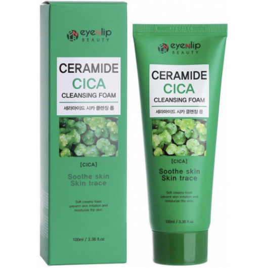 Пенка для умывания с центеллой EYENLIP Ceramide CICA Cleansing Foam, 100 мл