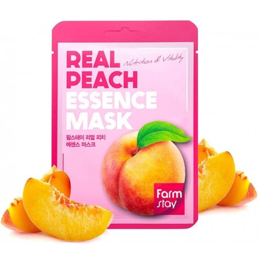 Тканевая маска FarmStay Real Peach Essence Mask с экстрактом персика