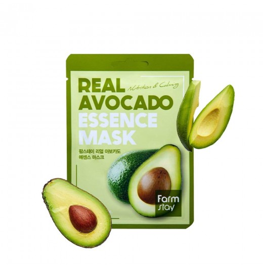 Тканевая маска с экстрактом авокадо FarmStay Real Avocado Essence Mask