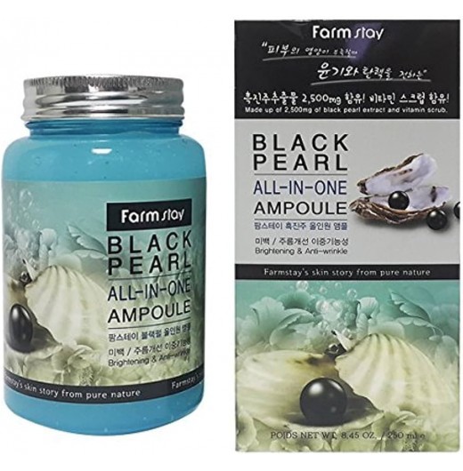 Сыворотка с экстрактом жемчуга FARMSTAY Black Pearl All In One Ampoule, 250 мл