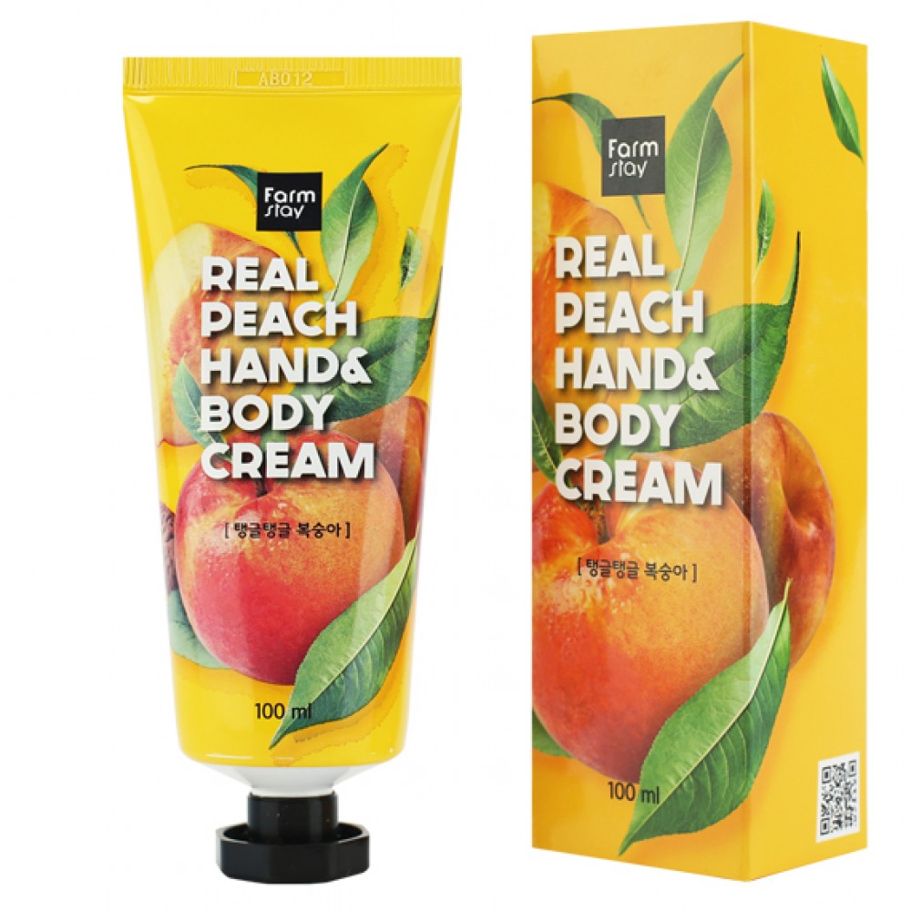 Крем для рук и тела с экстрактом персика FarmStay Real Peach Hand & Body Cream, 100 мл