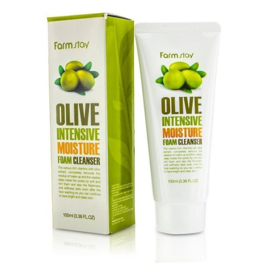 Пенка для умывания с экстрактом оливы Farm Stay Olive Intensive Moisture Foam Cleanser (100мл) Пенка для умывания с экстрактом оливы Farm Stay Olive Intensive Moisture Foam Cleanser (100мл)
