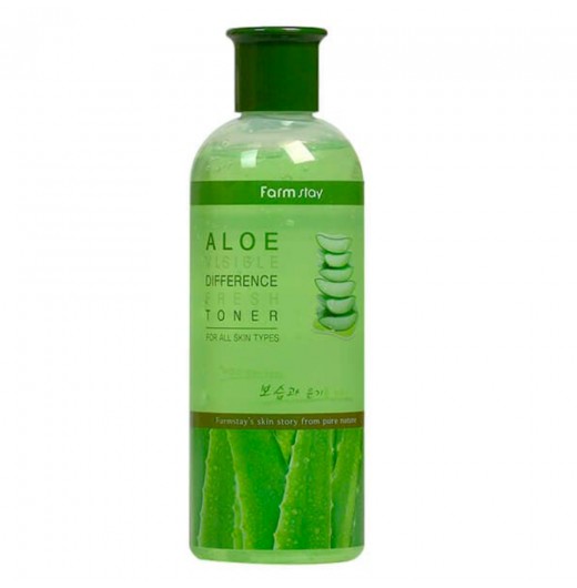 Увлажняющий тонер для лица с экстрактом алоэ вера FarmStay Visible Difference Fresh Toner Aloe, 350 мл