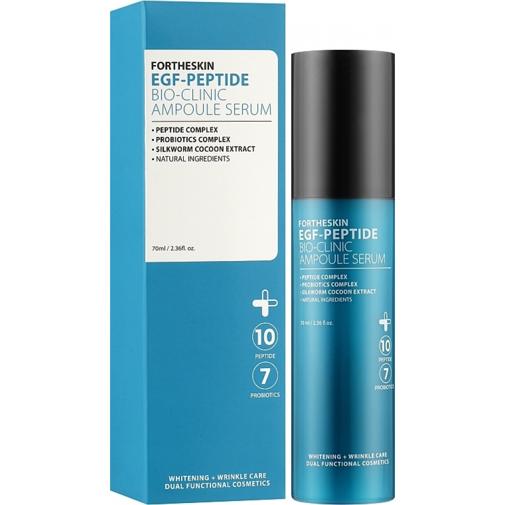 Сыворотка для лица с пептидами Fortheskin EGF-Peptide Bio-Clinic Ampoule Serum, 70мл