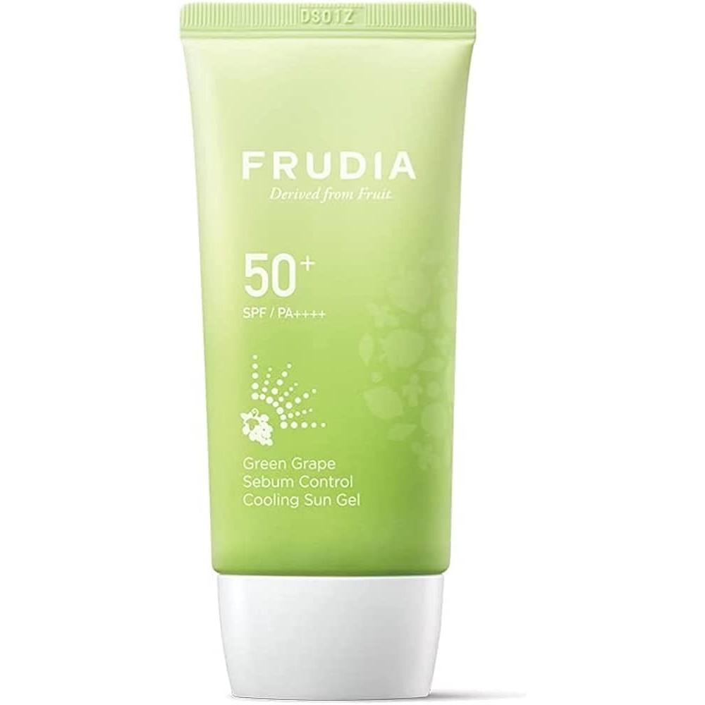 Солнцезащитный гель с экстрактом зеленого винограда Frudia Green Grape Sebum Control Cooling Sun Gel (SPF50+/P