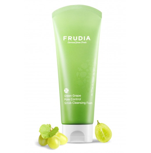 Себорегулирующий скраб-пенка Frudia с зеленым виноградом Green Grape Pore Control Scrub Cleansing Foam 145 мл