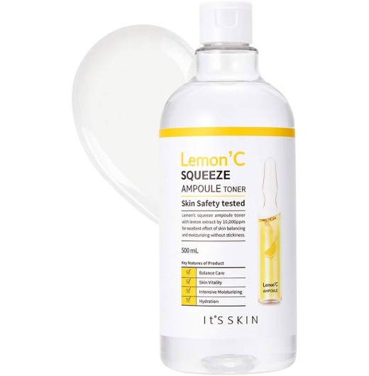 Тонер для лица с экстрактом лимона IT'S SKIN Lemon' C Squeeze Ampoule Toner, 500мл