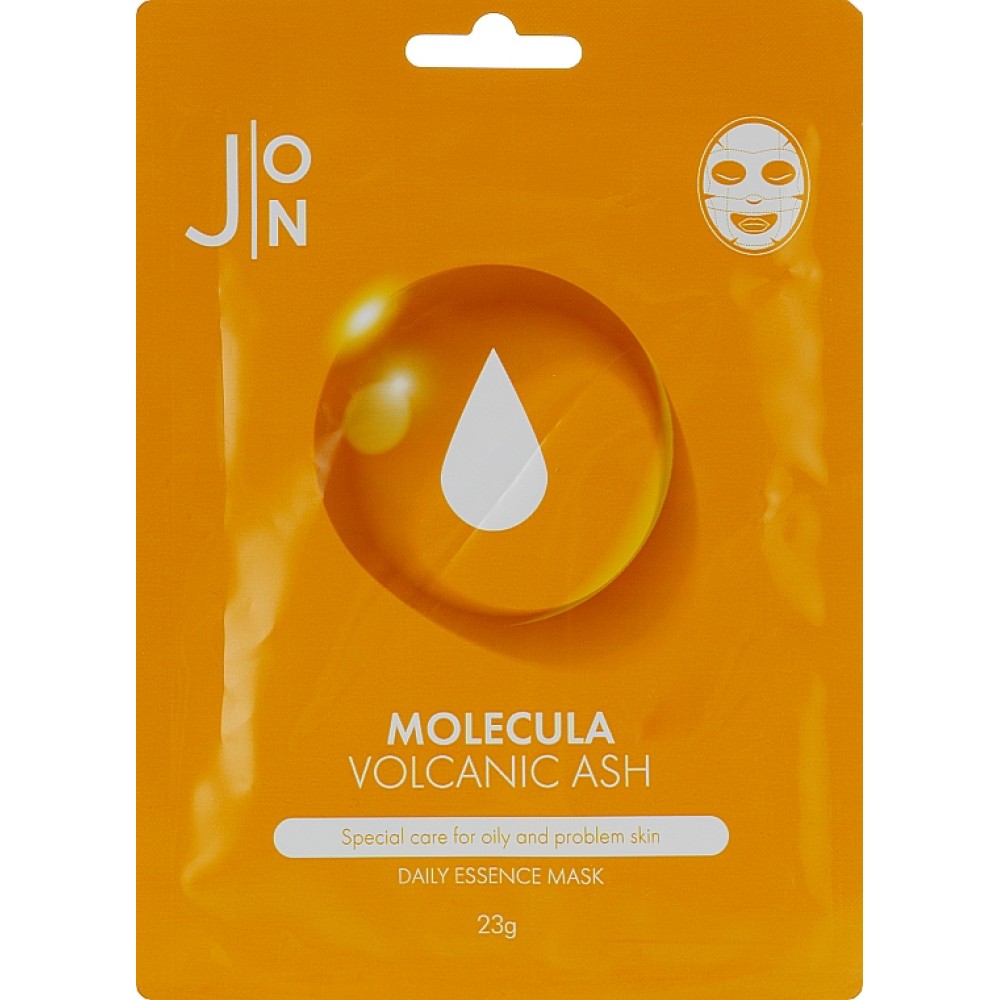 Тканевая маска для лица с вулканическим пеплом J:ON Molecula Volcanic Ash