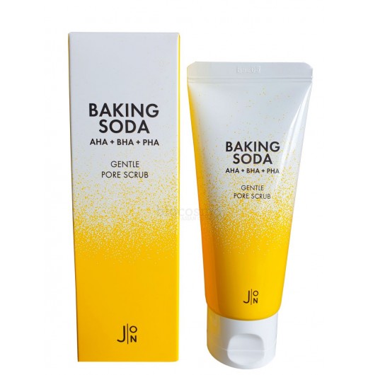 Скраб для лица содовый и 3 типами кислот J:ON Baking Soda Gentle Pore Scrub, 50 мл