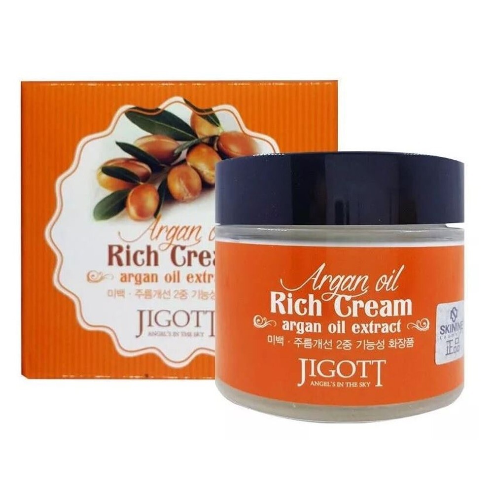 Крем для лица с аргановым маслом Jigott Argan Oil Rich Cream, 70 мл