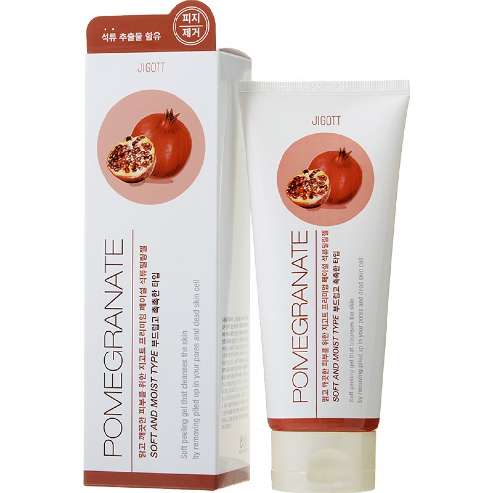 Пилинг-скатка для лица Jigott Premium Facial Pomegranate Peeling Gel, 180 мл