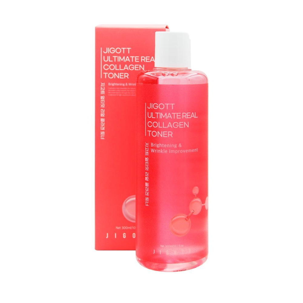 Тонер антивозрастной с коллагеном Jigott Ultimate Real Collagen Toner, 300мл