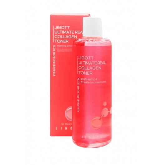 Тонер антивозрастной с коллагеном Jigott Ultimate Real Collagen Toner, 300мл