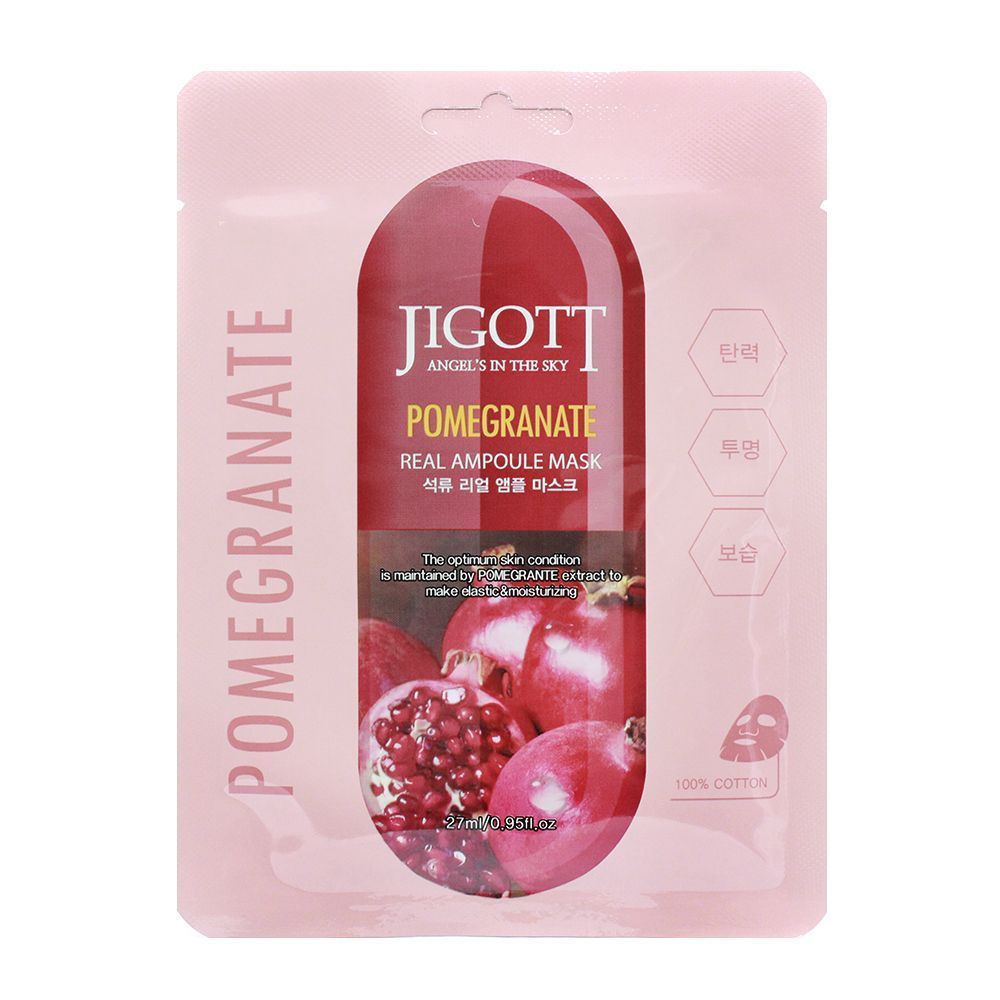 Тканевая маска JIGOTT Real Ampoule Mask Pomegranate
