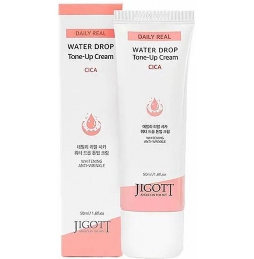 Увлажняющий крем для лица с экстрактом азиатской центеллы Jigott Daily Real Cica Water Drop Tone Up Cream 50ml