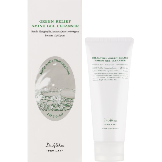 Гель-пенка для умывания с аминокислотами Dr. Althea Green Relief Amino Gel Cleanser 100ml