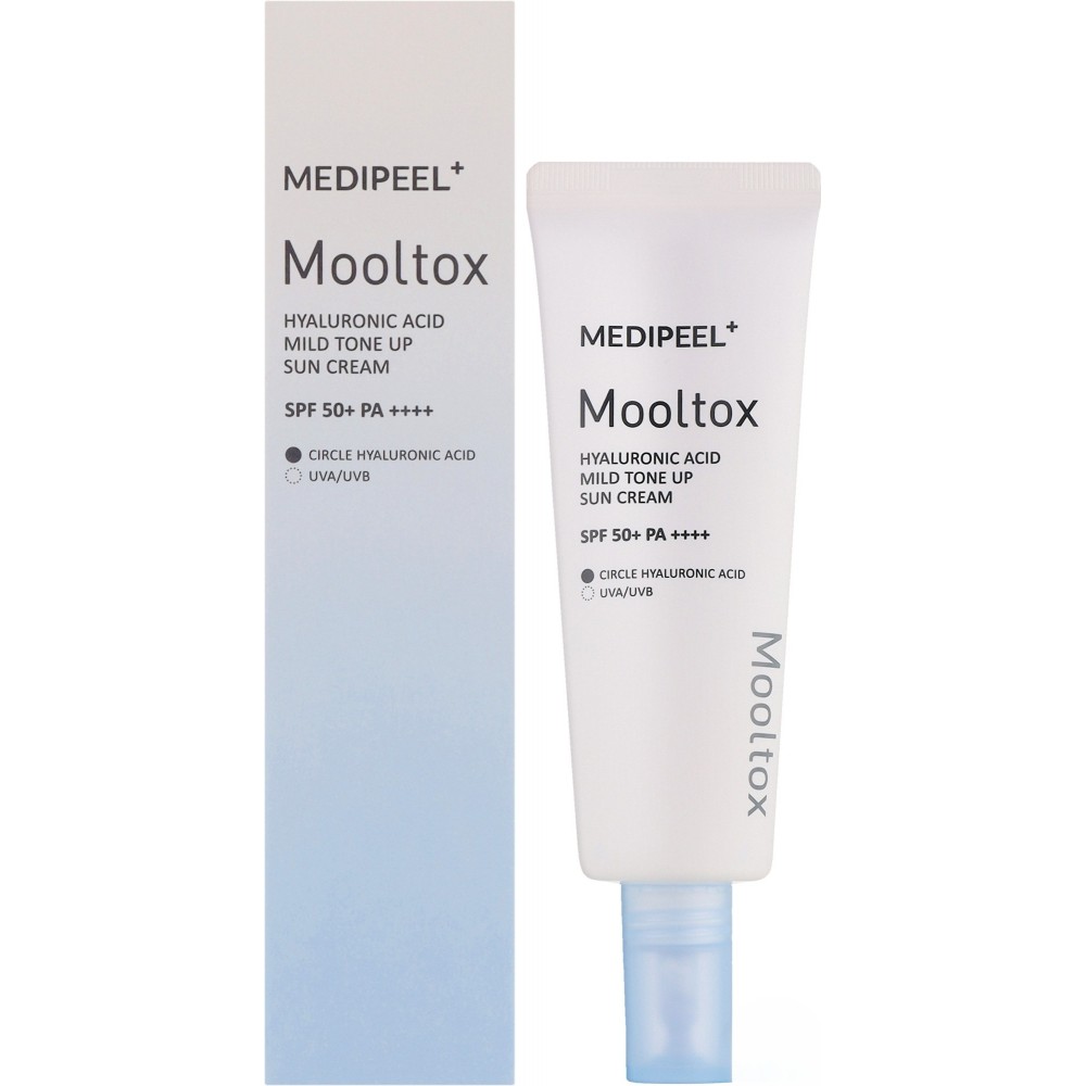 Солнцезащитный крем для лица Medipeel Hyaluronic Acid Mooltox Air Fit Sun Cream SPF 50+ PA++++ 50мл