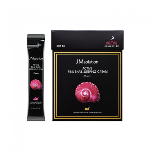 Ночной крем с муцином улитки JMsolution Active Pink Snail Sleeping Cream, 4 мл