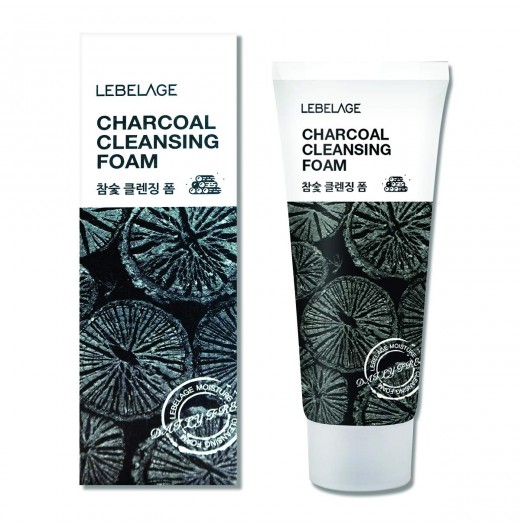 Пенка для умывания с углем Lebelage Charcoal Cleansing Foam, 100мл