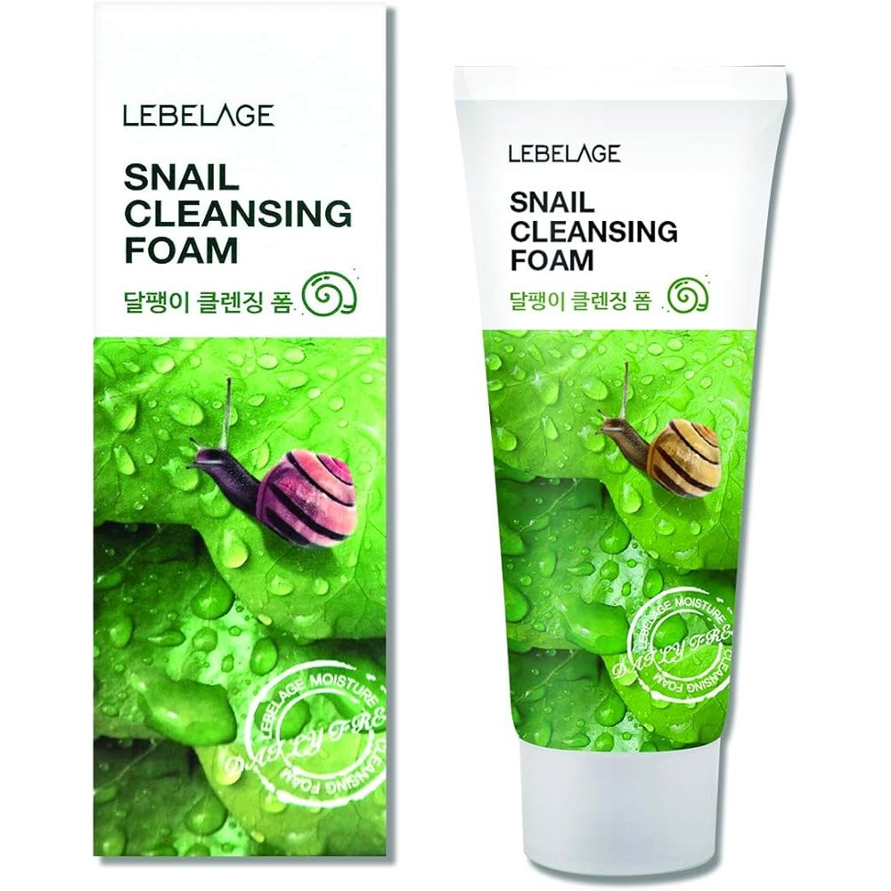 Пенка для умывания с муцином улитки Lebelage Snail Cleansing Foam, 100мл