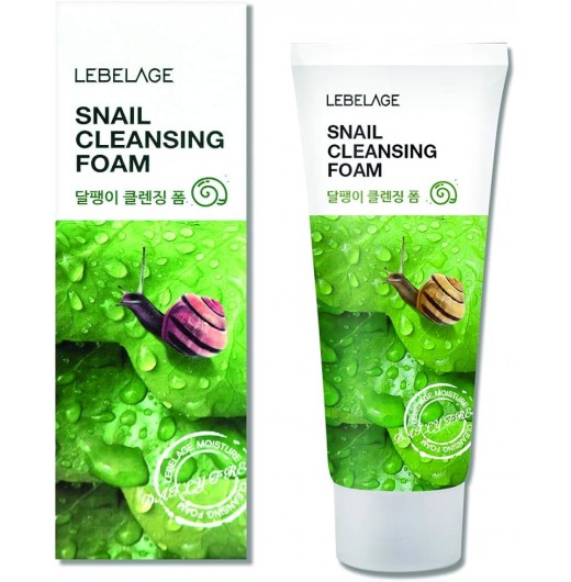 Пенка для умывания с муцином улитки Lebelage Snail Cleansing Foam, 100мл