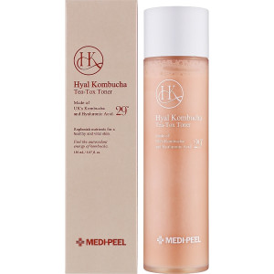 Двухфазный тонер с 70% комбучи и церамидами Medi-Peel Hyal Kombucha Tea-Tox Toner, 150мл