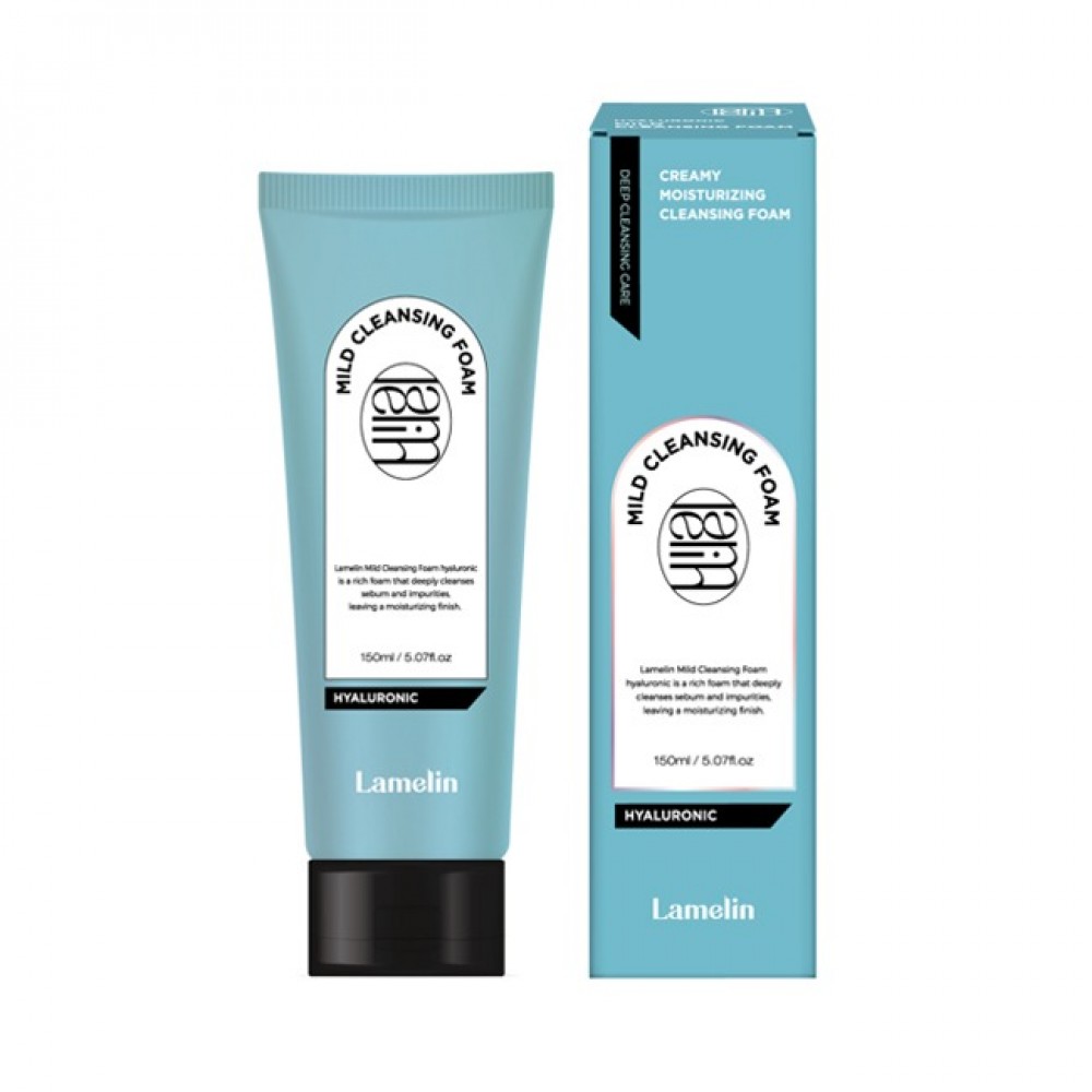 Пенка для умывания с гиалуроновой кислотой  Lamelin Mild Cleansing Foam Hyaluronic 150мл