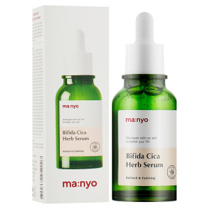 Сыворотка успокаивающая против воспалений MANYO FACTORY Bifida Cica Herb Serum, 50мл