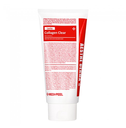 Очищающая пенка для умывания с коллагеном MEDI-PEEL Aesthe Derma Lacto Collagen Clear, 100мл